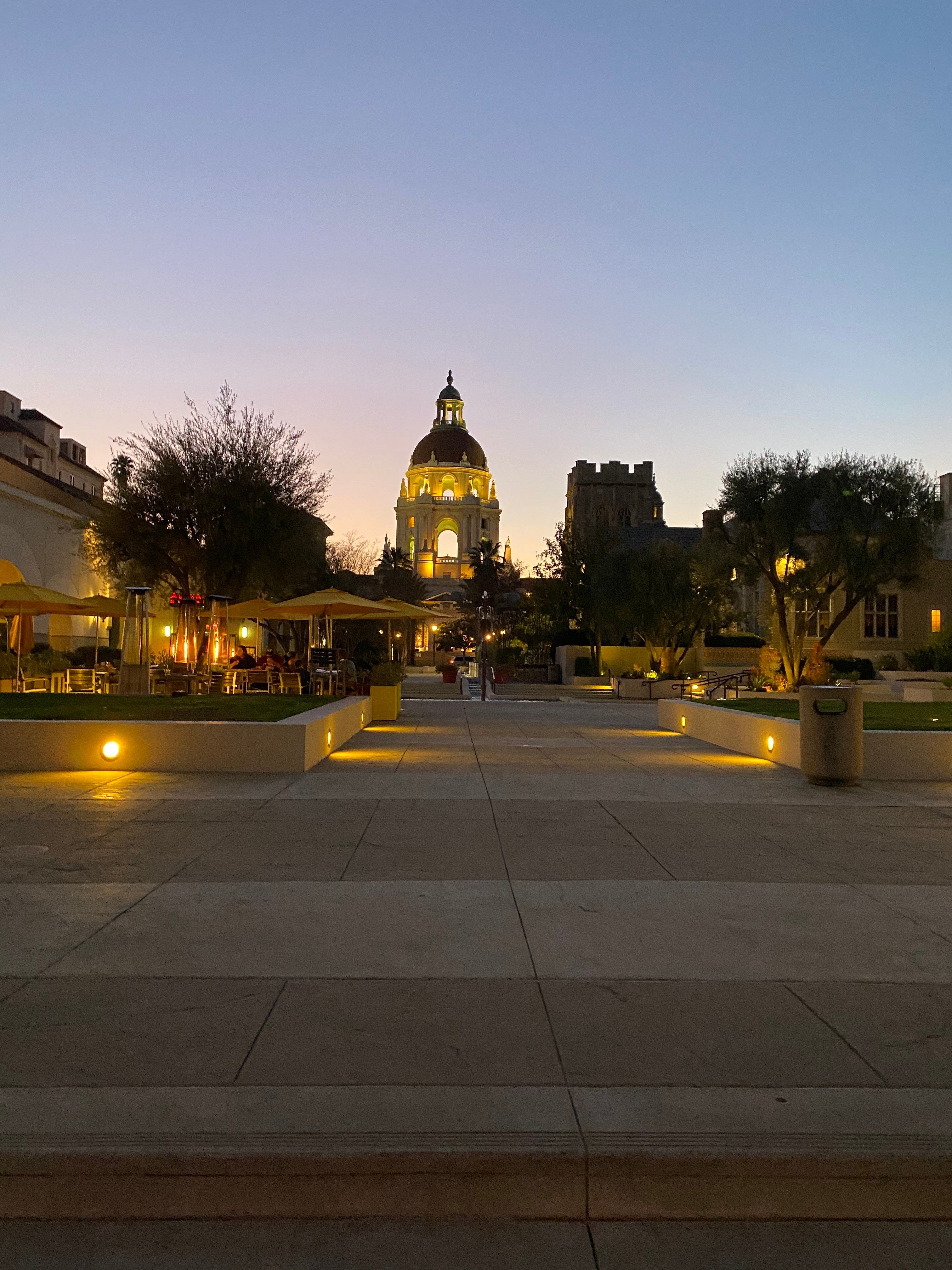 Pasadena City Hall at dusk